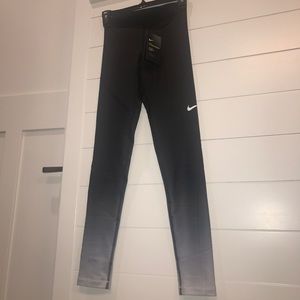 NWT Nike Pro ombré black leggings yoga pants